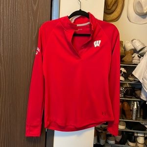 wi golf red quarter zip